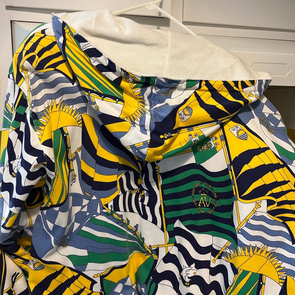 Adrienne Vittadini sailing jacket with terry cloth lining
